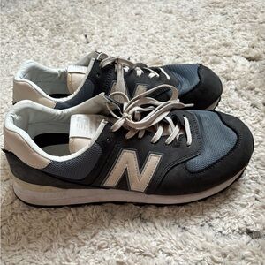 New Balance 574 Blue and Cream Sneakers - Size 10 Men’s